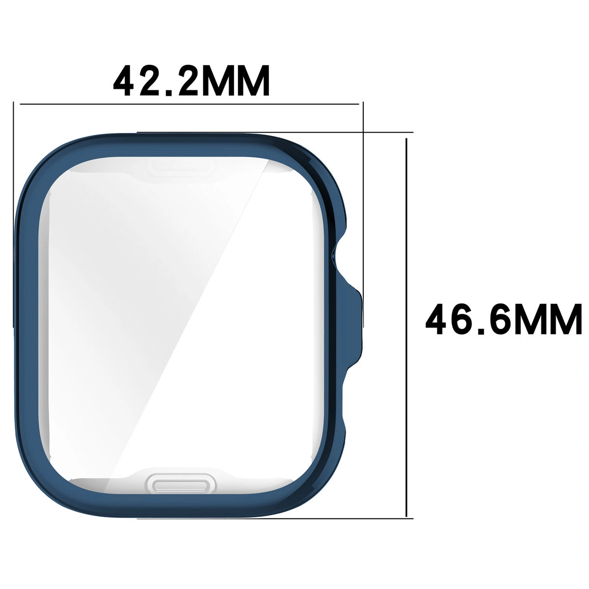 Wymiary obudowy Bizon Case Watch Felipe dla Huawei Watch Fit 4 Pro